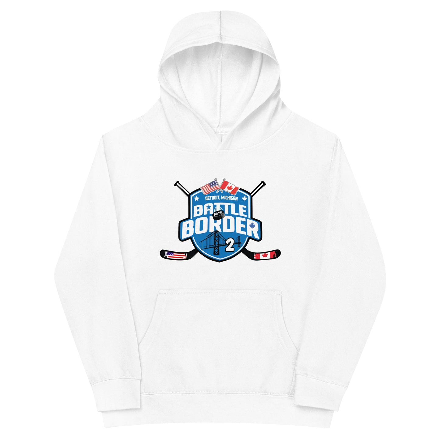 Youth Battle for the Border fleece hoodie - Light